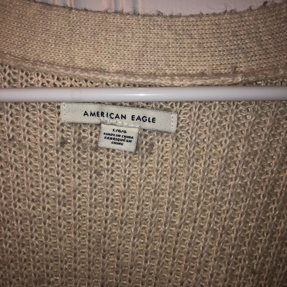 Cream American Eagle Cardigan - Picture 6 of 6